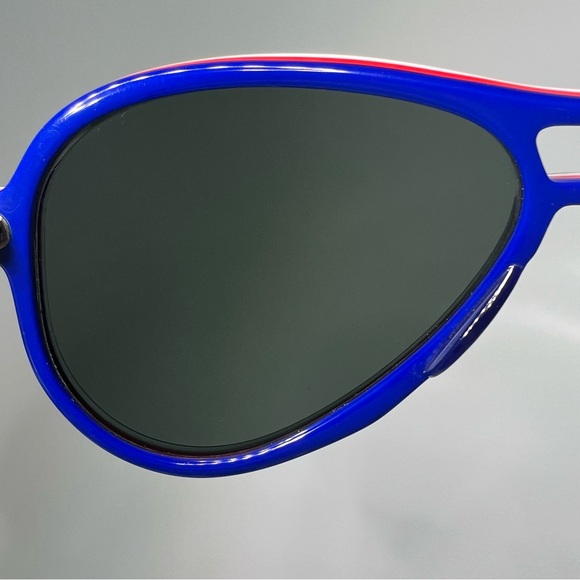 New Vintage B&L RayBan Vagabond G15 Red White Blue Aviator Sunglasses NOS - Picture 12 of 16